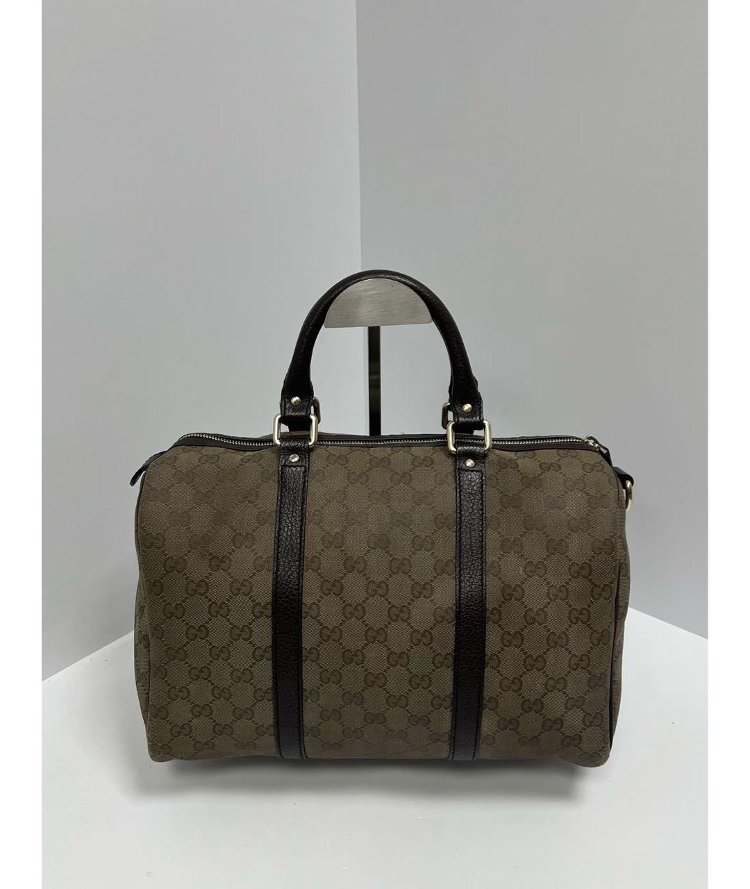 GUCCI Бежевая кожаная сумка с короткими ручками, фото 4