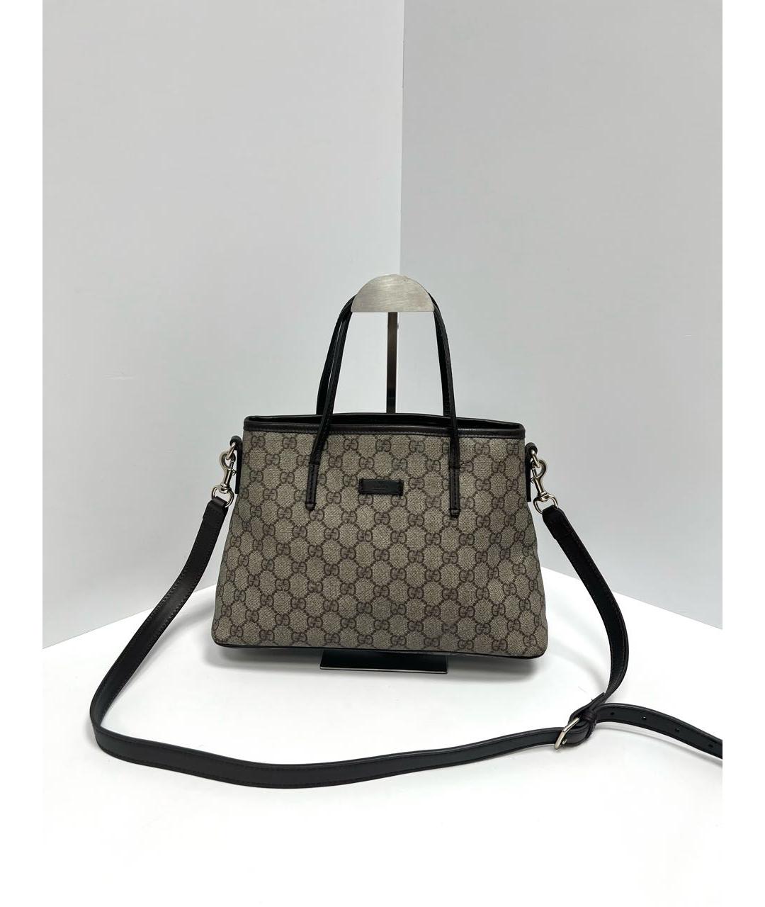 GUCCI Бежевая кожаная сумка через плечо, фото 5