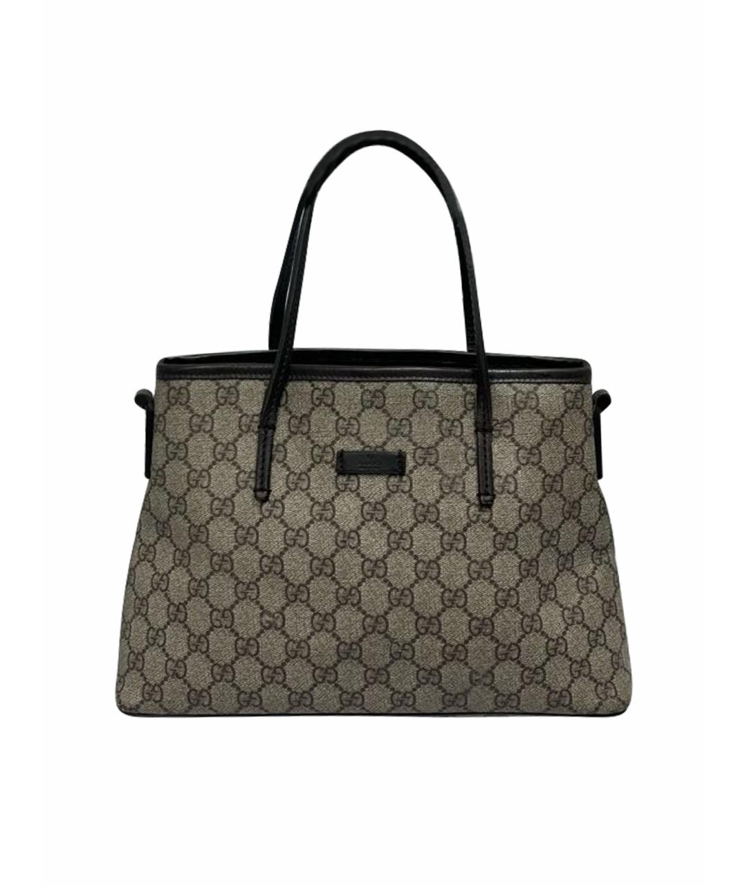 GUCCI Бежевая кожаная сумка через плечо, фото 1