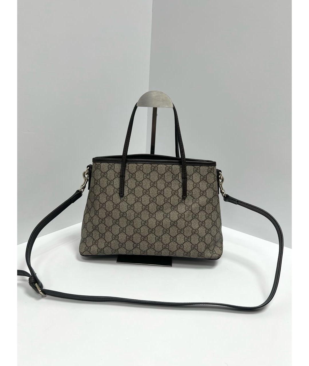 GUCCI Бежевая кожаная сумка через плечо, фото 3