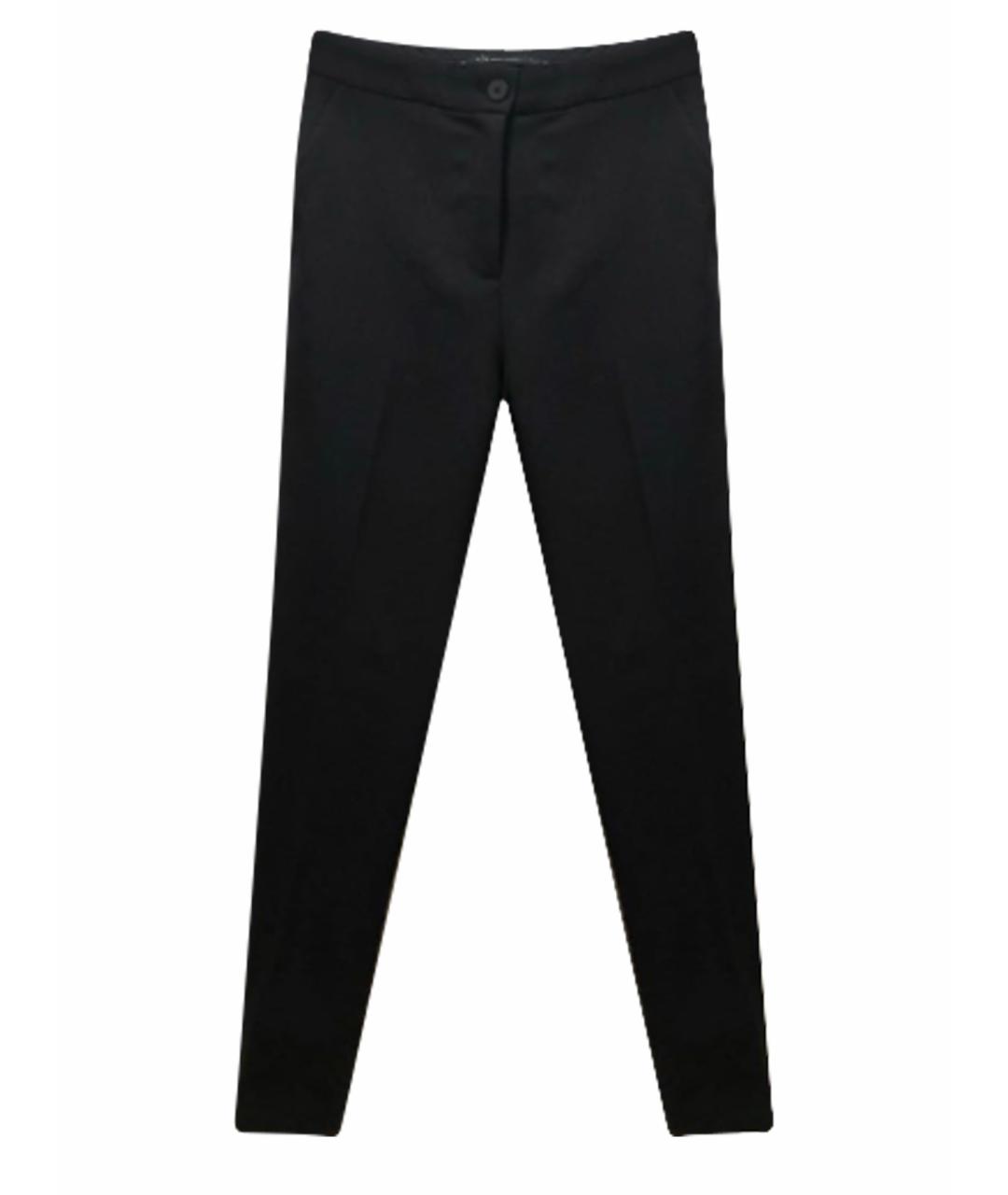 ARMANI EXCHANGE Черные хлопковые прямые брюки, фото 1