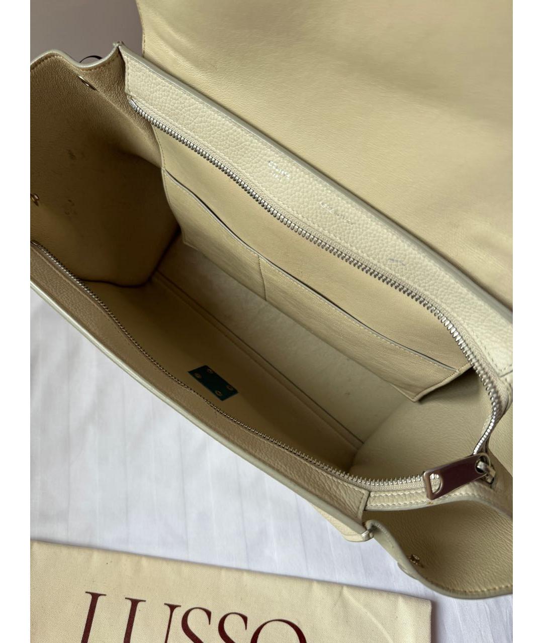 CELINE Бежевая кожаная сумка тоут, фото 7