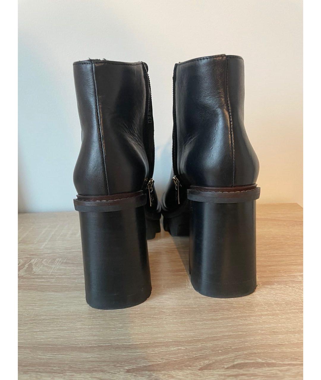 AGL Черные кожаные ботильоны, фото 4