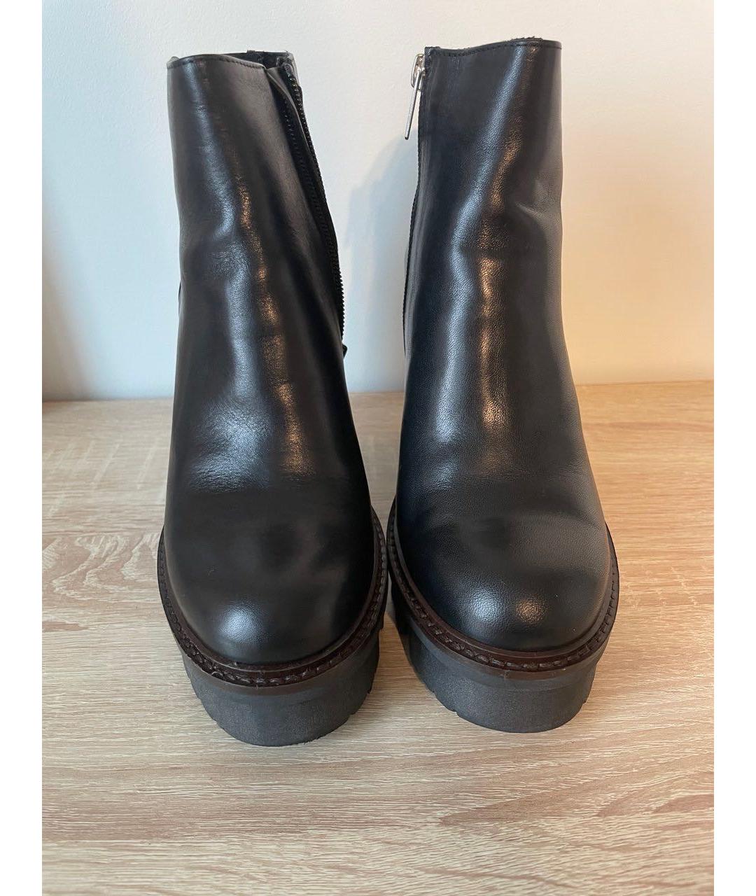 AGL Черные кожаные ботильоны, фото 2