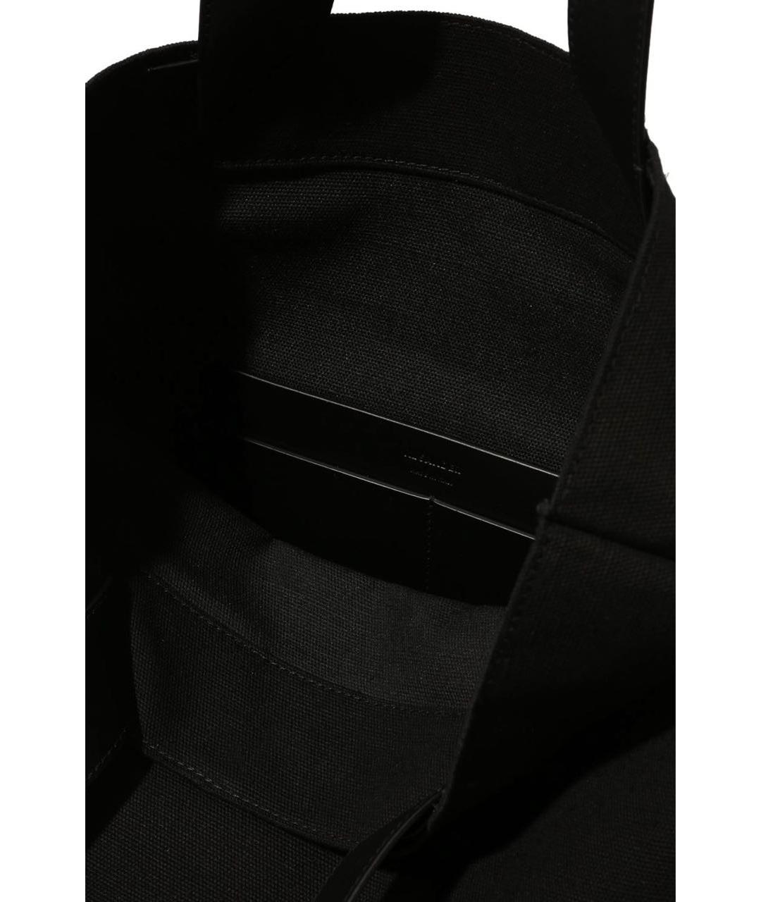 JIL SANDER Черная тканевая сумка тоут, фото 3