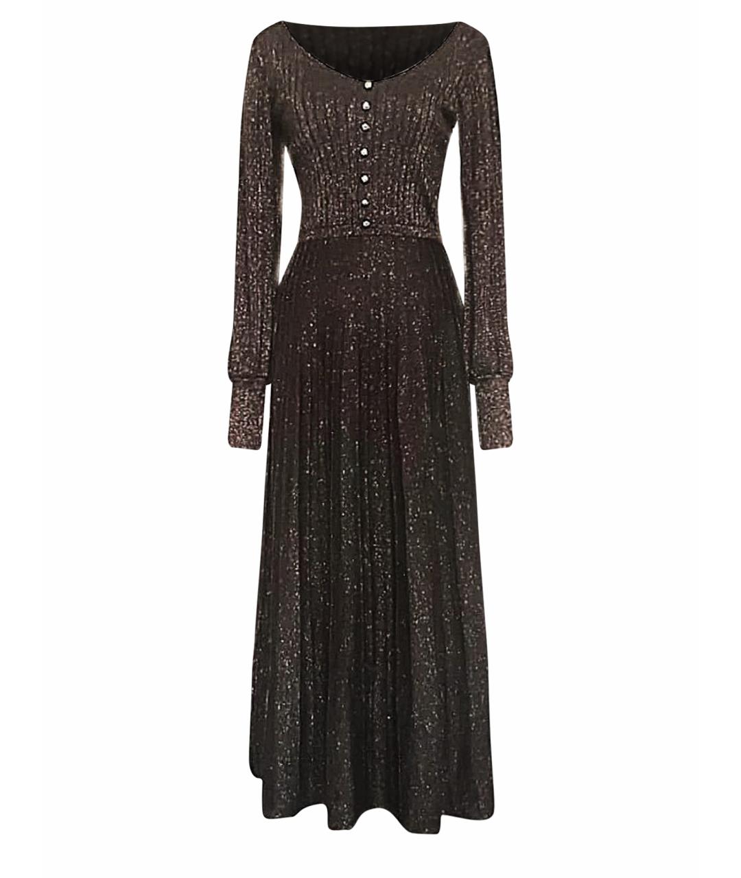 PINKO Коричневое вискозное повседневное платье, фото 1