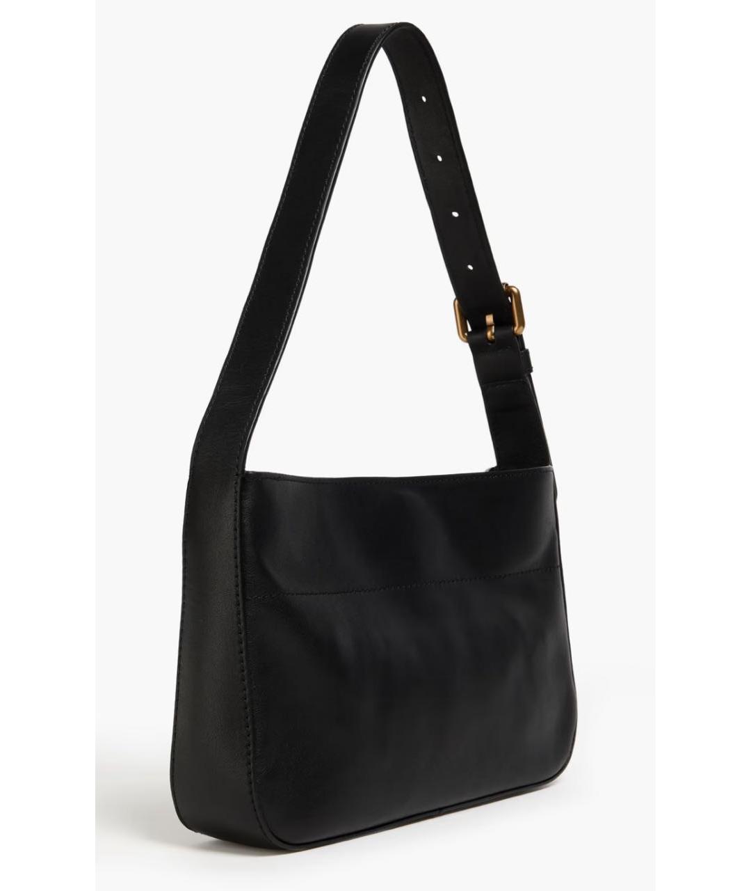 MOSCHINO Черная кожаная сумка через плечо, фото 3