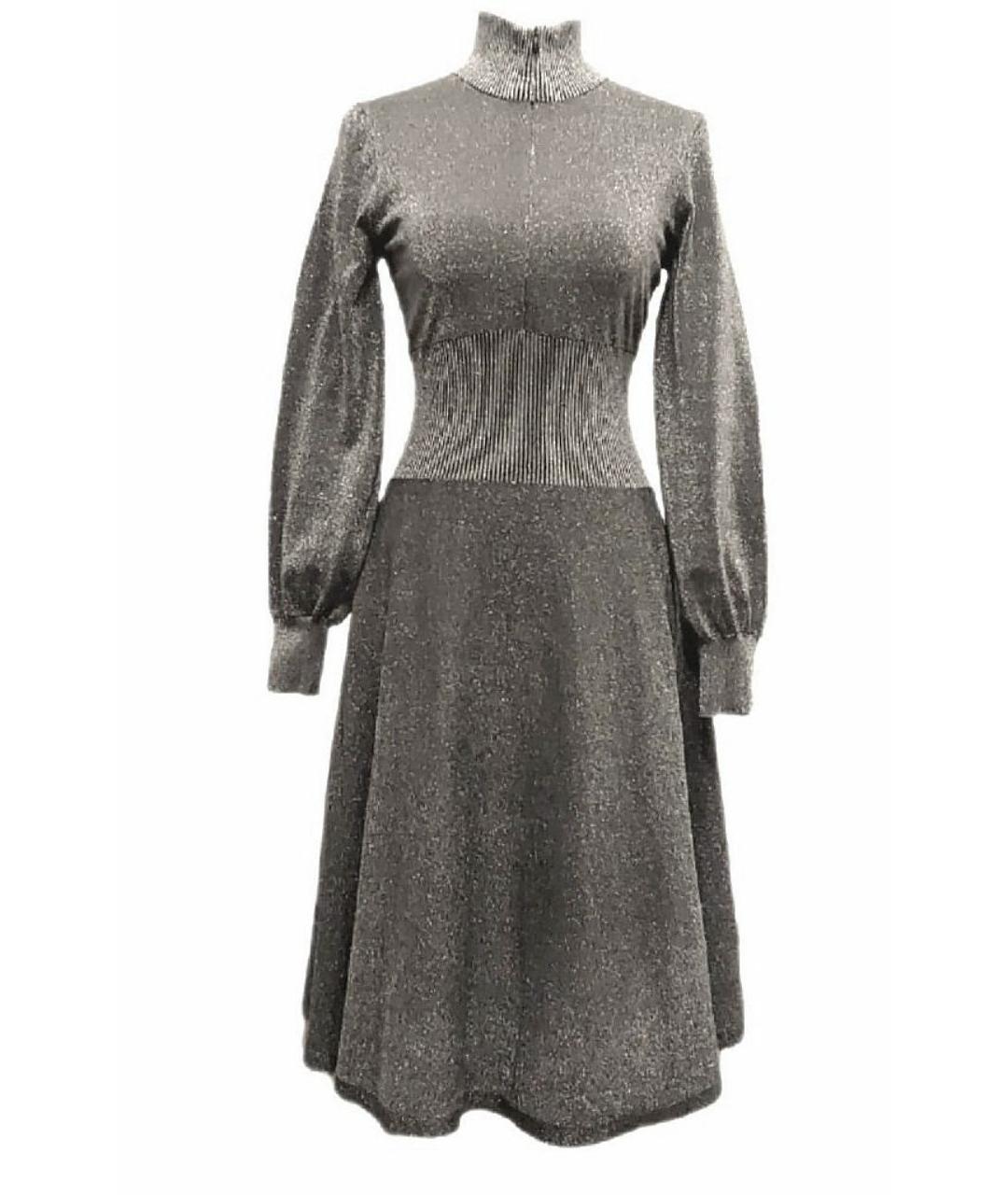 PINKO Серебряное полиэстеровое повседневное платье, фото 1