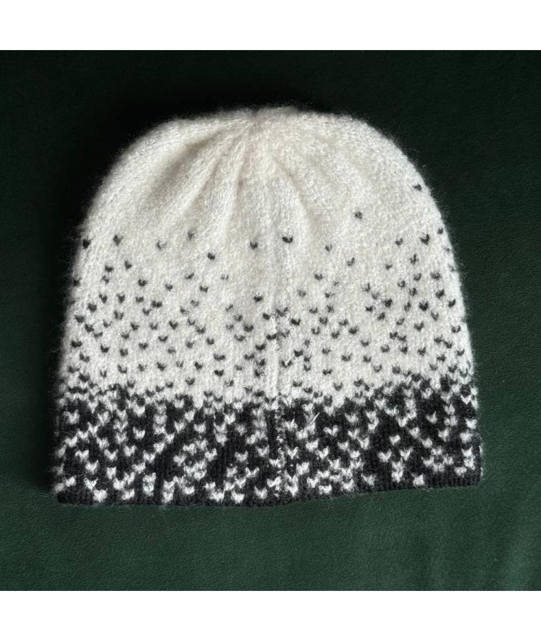 CHANEL Белая кашемировая шапка, фото 5