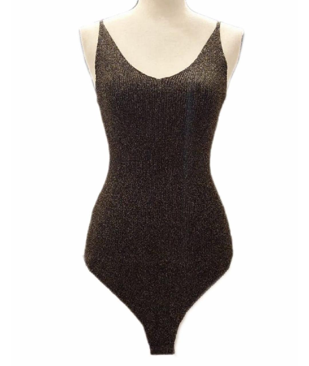 PINKO Черное вискозное боди, фото 3