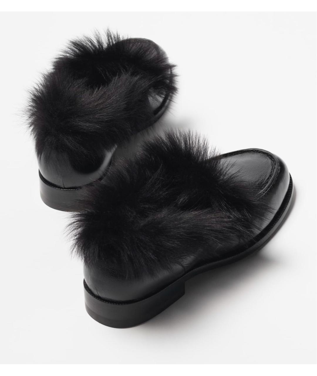 CHANEL Черные кожаные мокасины, фото 3