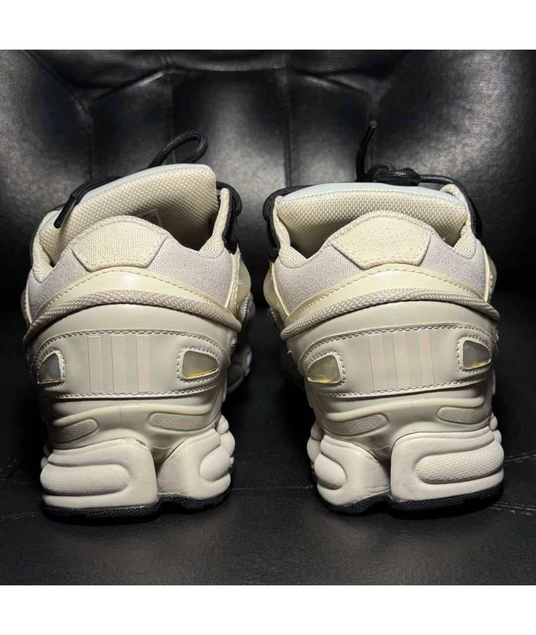 ADIDAS X RAF SIMONS Белые текстильные низкие кроссовки / кеды, фото 2