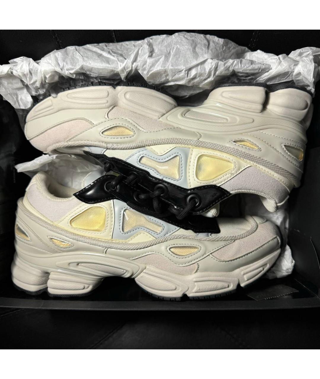 ADIDAS X RAF SIMONS Белые текстильные низкие кроссовки / кеды, фото 8