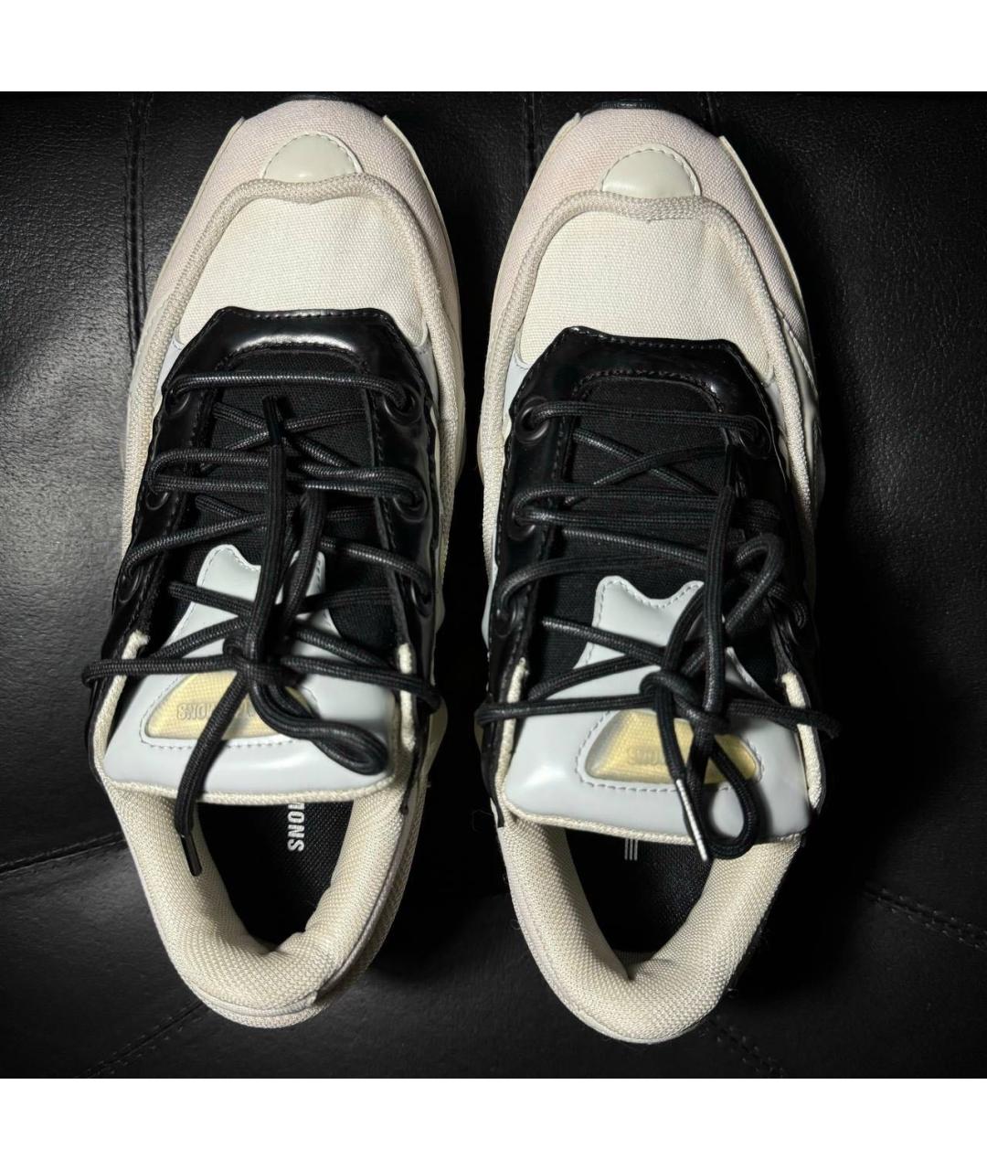 ADIDAS X RAF SIMONS Белые текстильные низкие кроссовки / кеды, фото 6