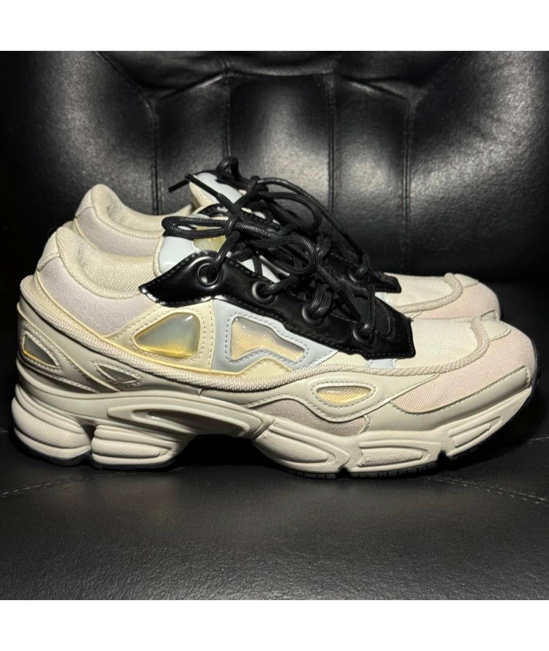 ADIDAS X RAF SIMONS Белые текстильные низкие кроссовки / кеды, фото 9