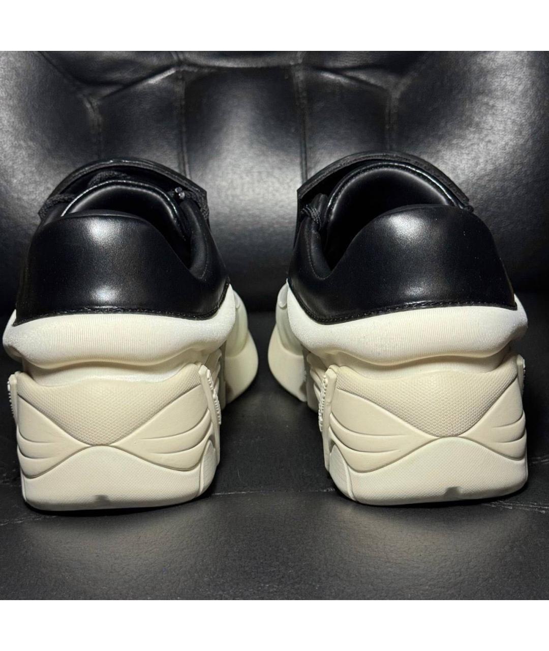 RAF SIMONS Белые текстильные низкие кроссовки / кеды, фото 2