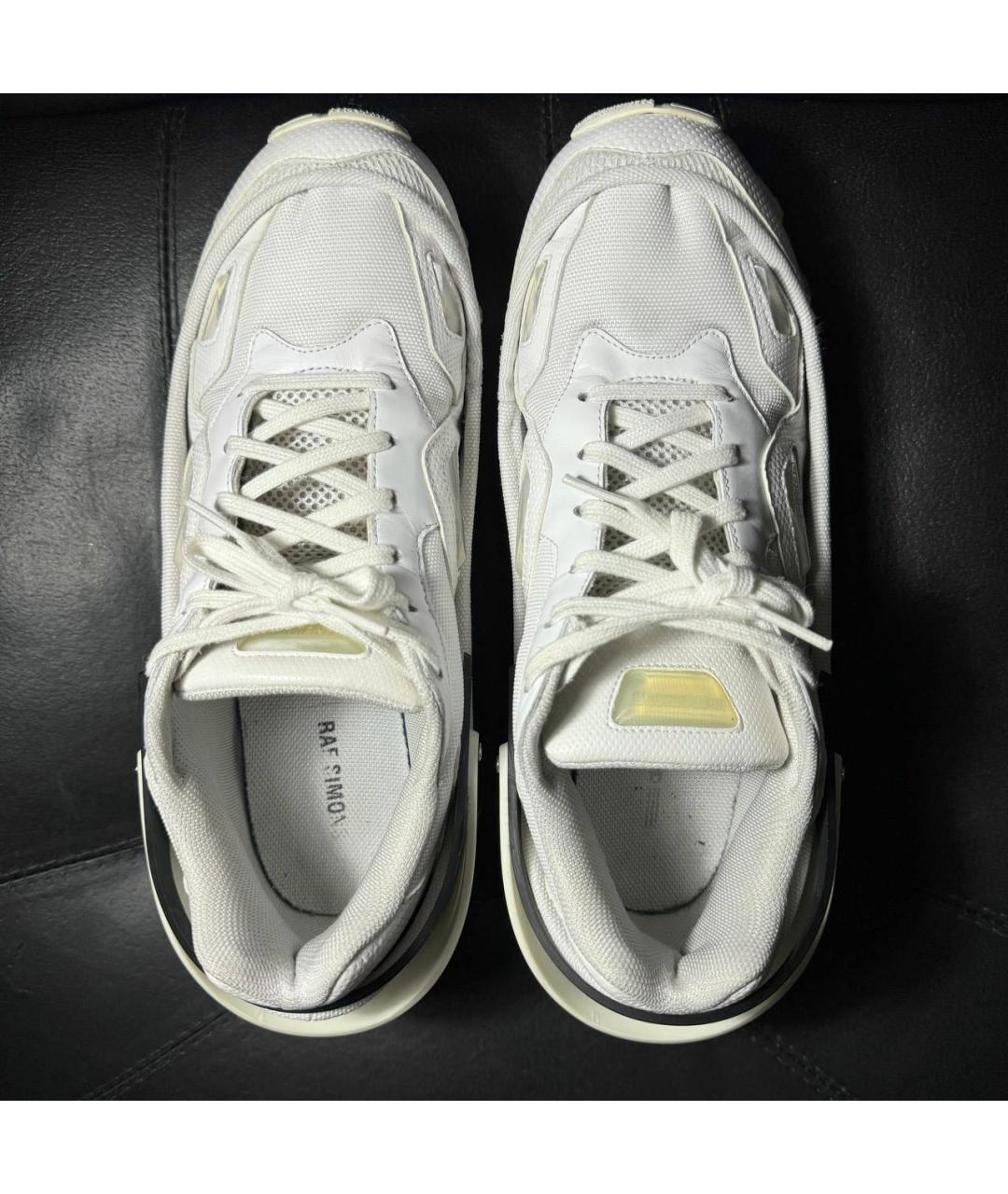 ADIDAS X RAF SIMONS Белые текстильные низкие кроссовки / кеды, фото 8