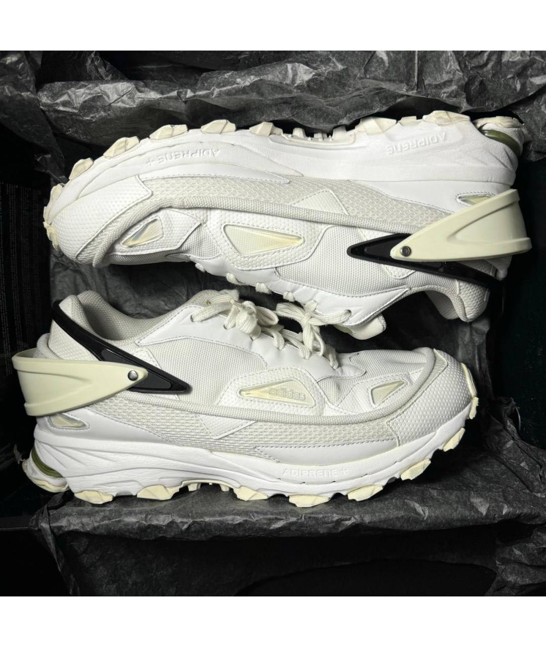 ADIDAS X RAF SIMONS Белые текстильные низкие кроссовки / кеды, фото 7