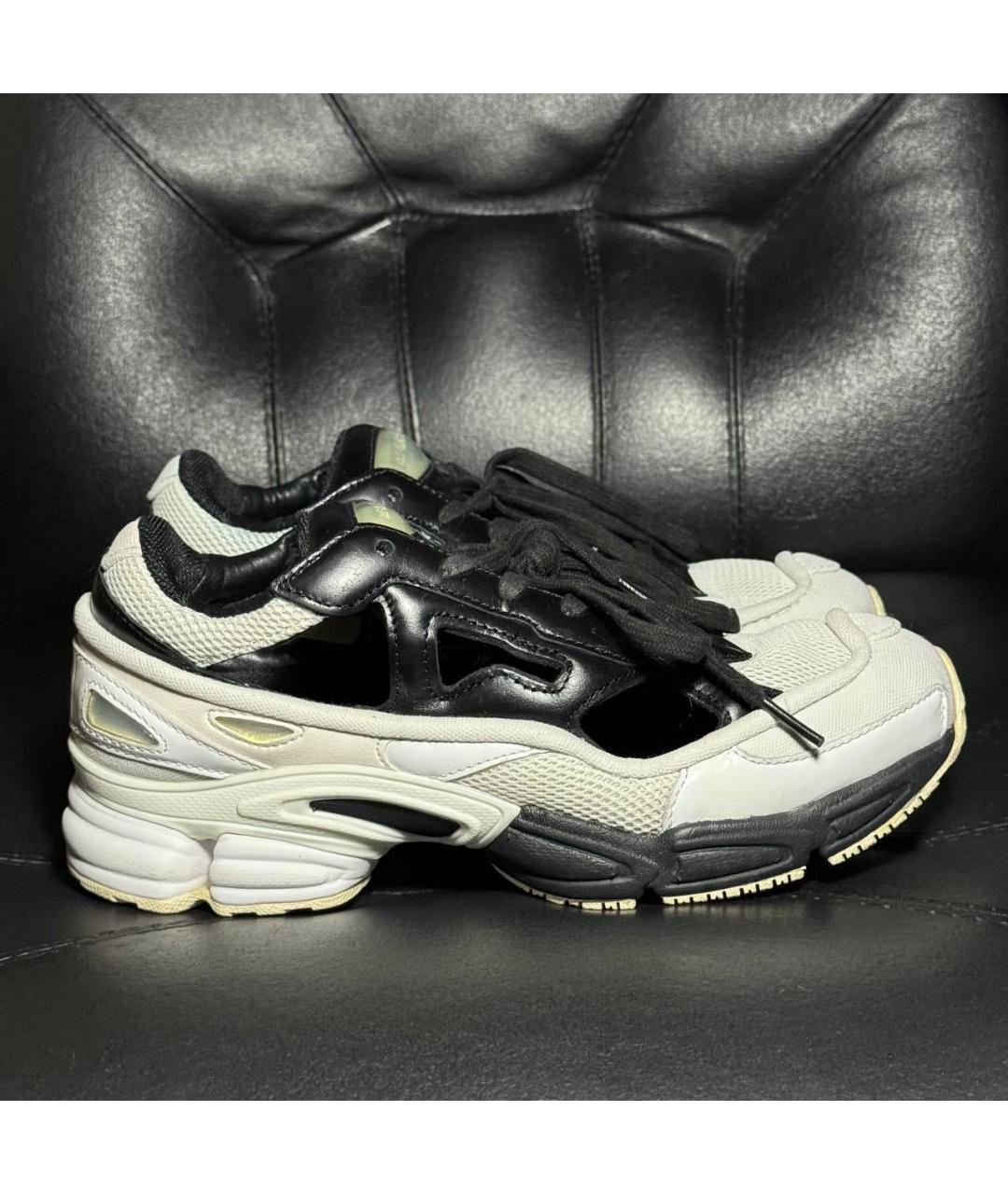 ADIDAS X RAF SIMONS Белые текстильные низкие кроссовки / кеды, фото 9