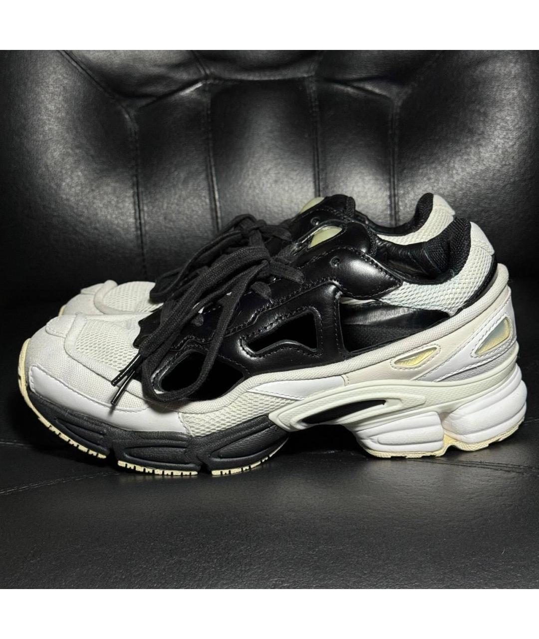 ADIDAS X RAF SIMONS Белые текстильные низкие кроссовки / кеды, фото 5