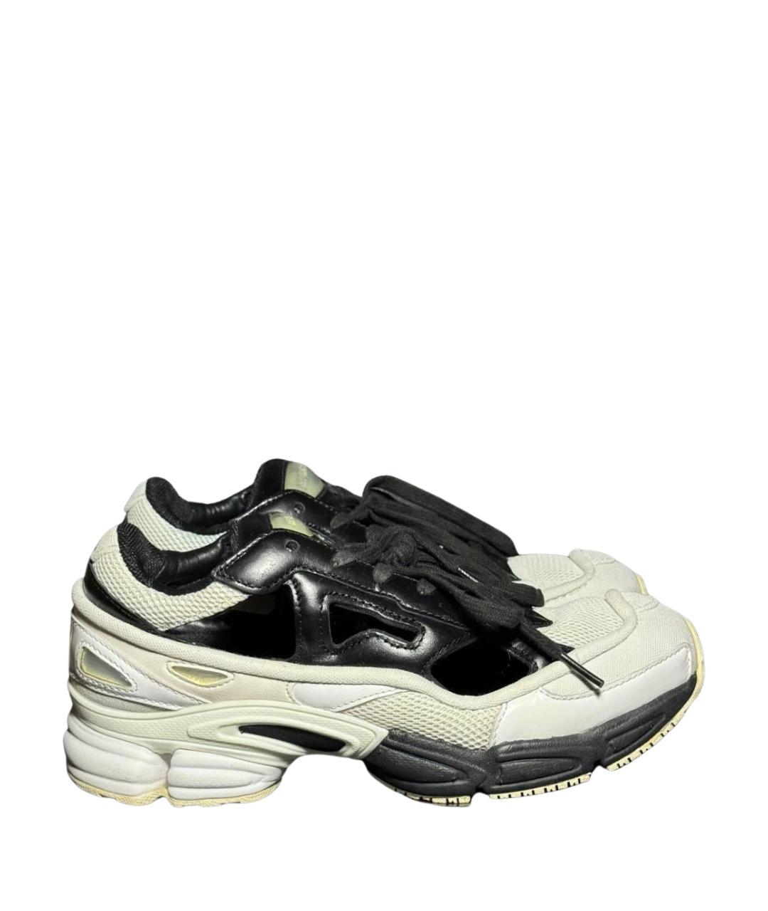 ADIDAS X RAF SIMONS Белые текстильные низкие кроссовки / кеды, фото 1