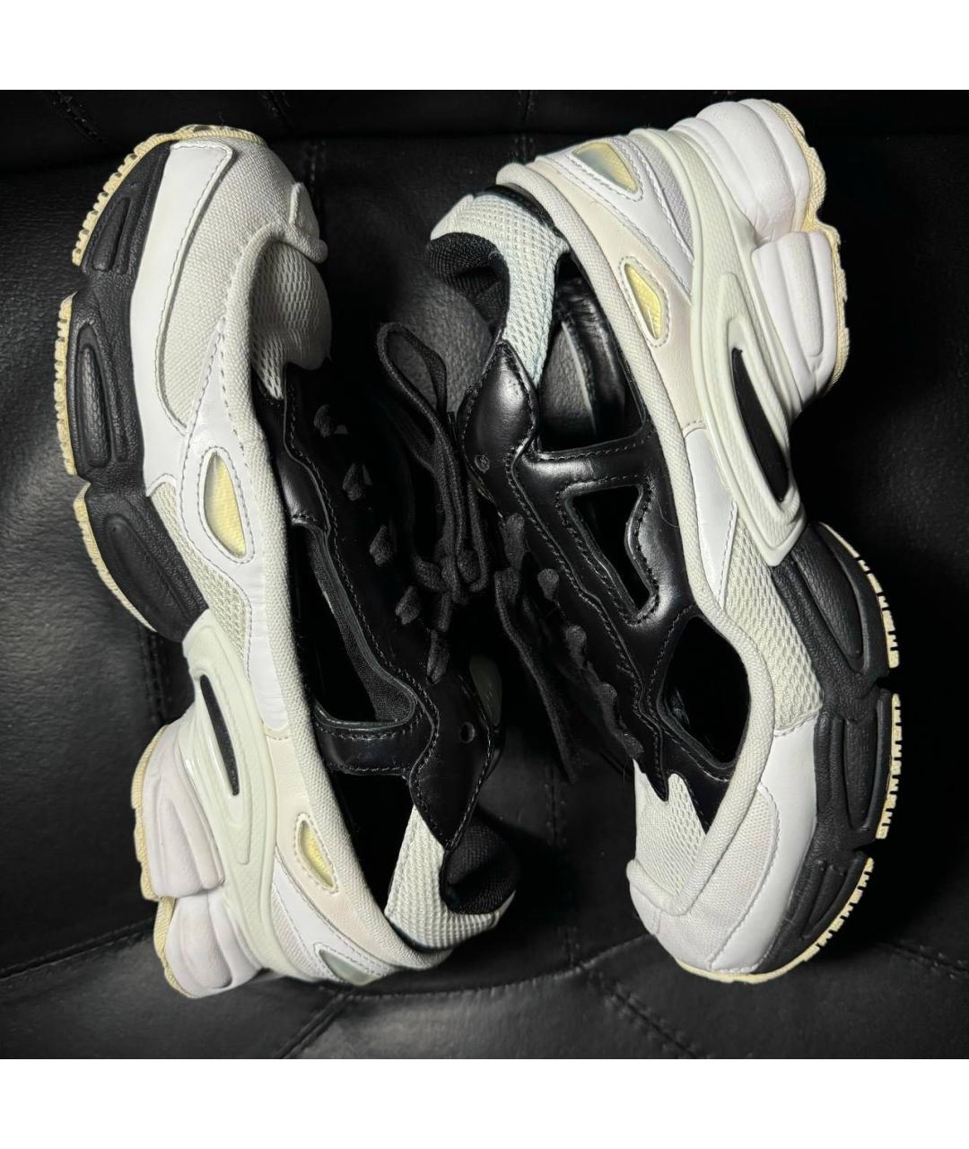 ADIDAS X RAF SIMONS Белые текстильные низкие кроссовки / кеды, фото 4