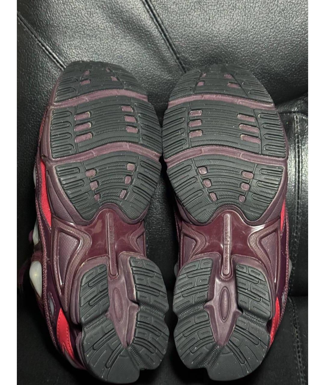 ADIDAS X RAF SIMONS Красные текстильные низкие кроссовки / кеды, фото 8