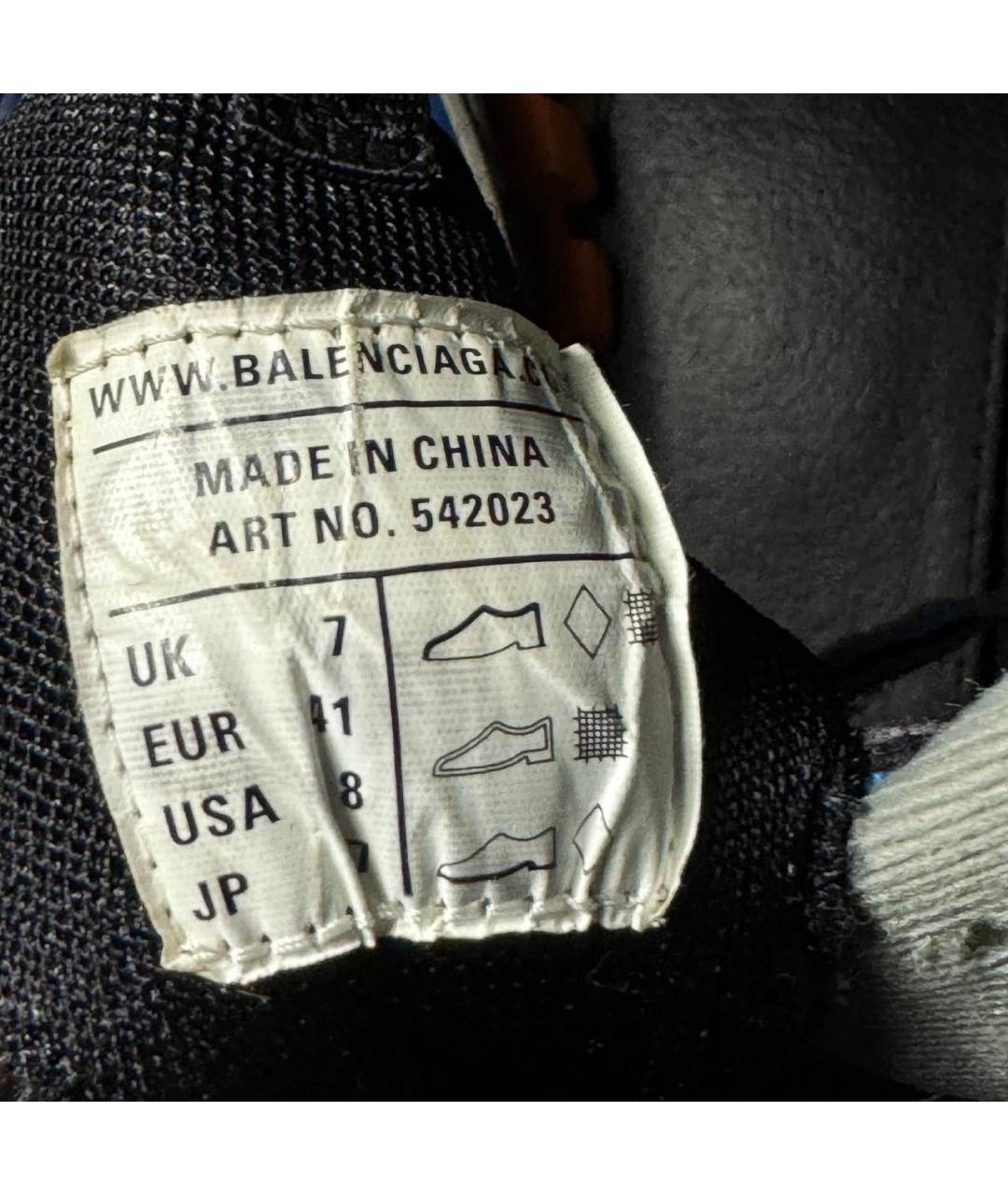 BALENCIAGA Оранжевое текстильные низкие кроссовки / кеды, фото 6