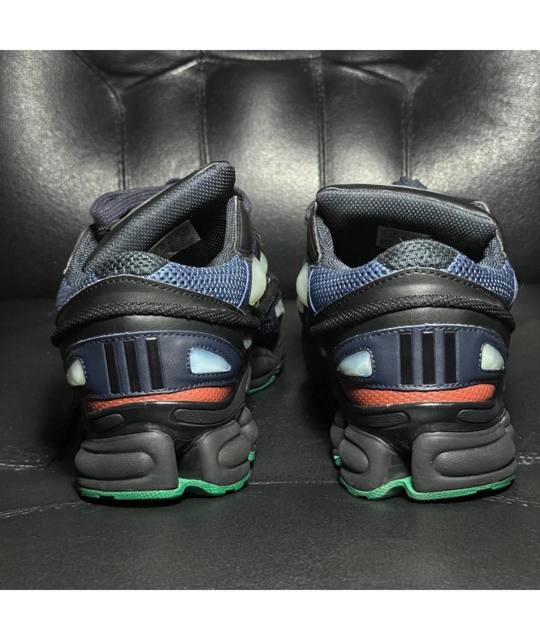 ADIDAS X RAF SIMONS Синие текстильные низкие кроссовки / кеды, фото 2