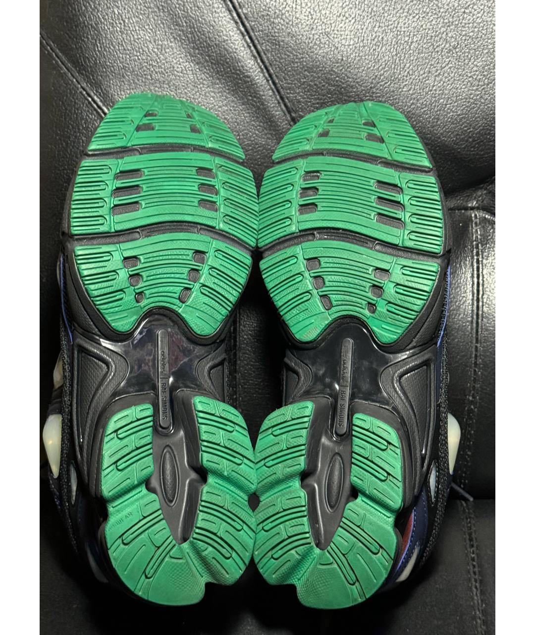 ADIDAS X RAF SIMONS Синие текстильные низкие кроссовки / кеды, фото 8