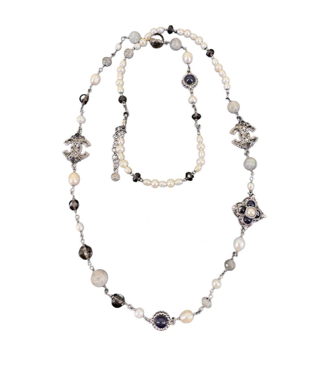 CHANEL Синее металлическое колье, фото 1