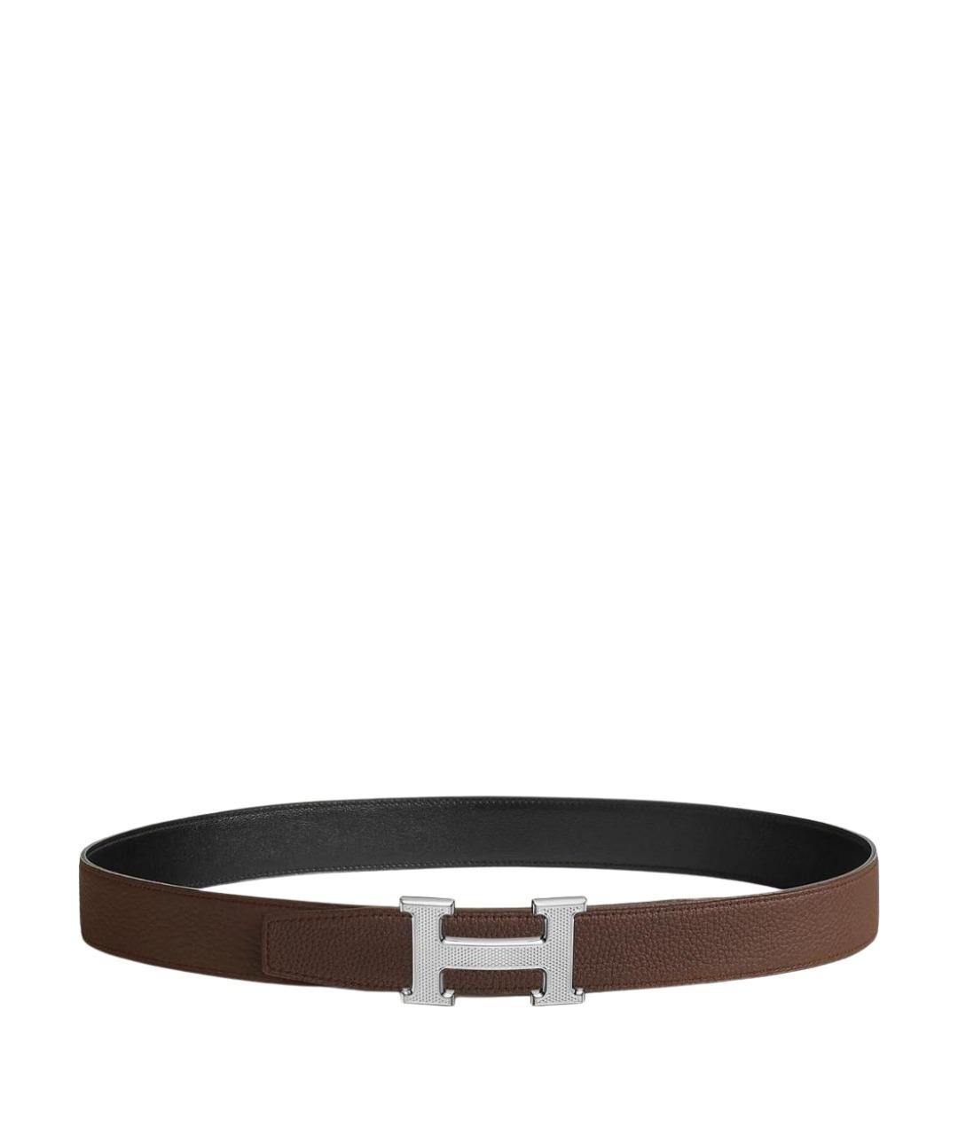 HERMES Коричневый кожаный ремень, фото 1