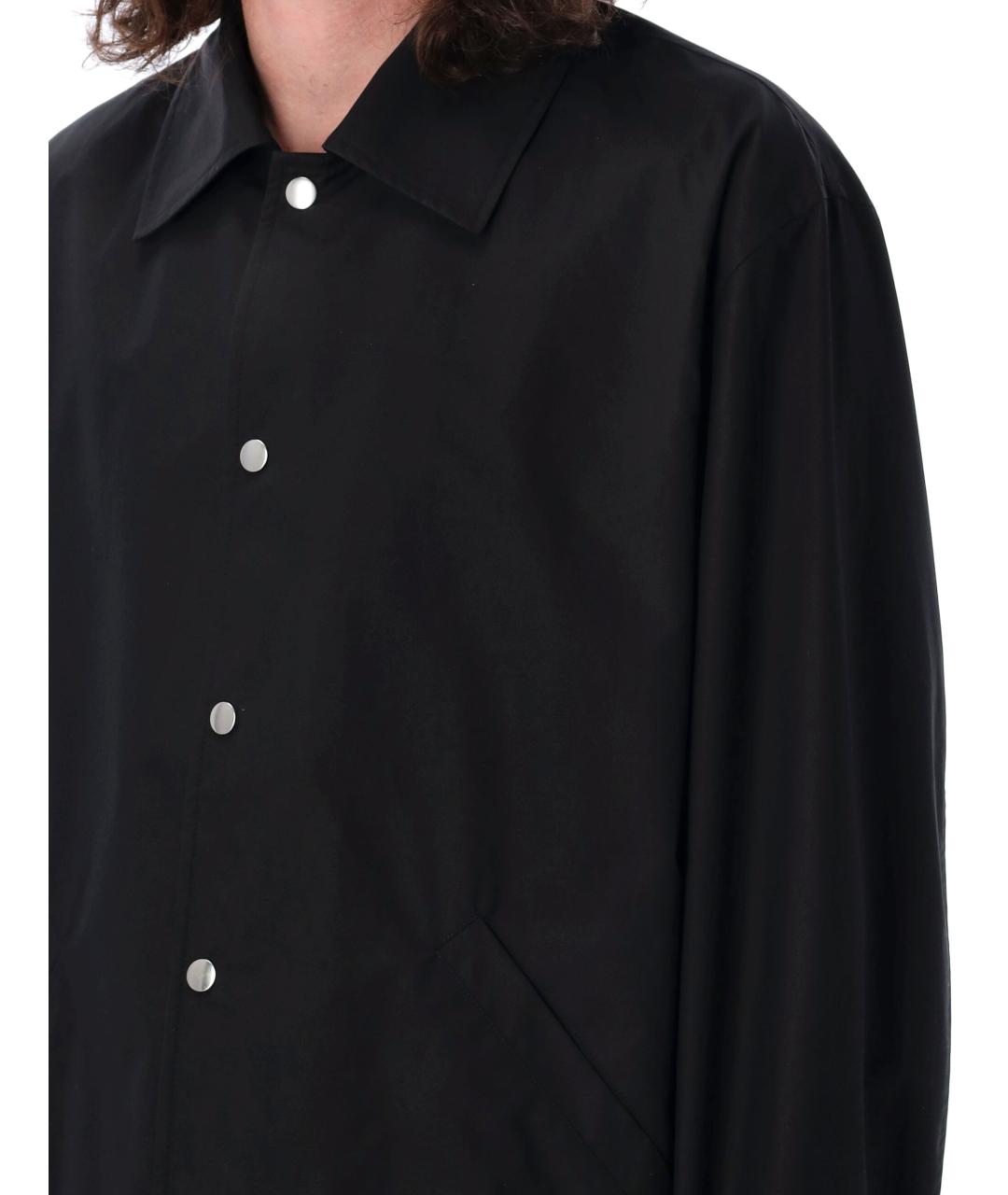 JIL SANDER Черная хлопковая куртка, фото 4