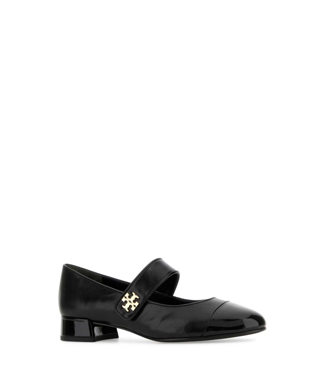 TORY BURCH Черные кожаные балетки, фото 2