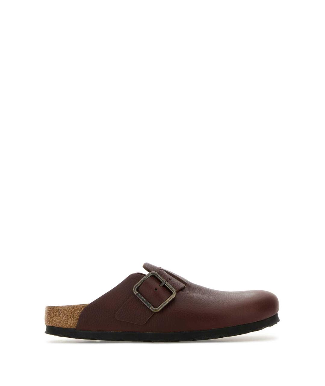 BIRKENSTOCK Коричневые кожаные сандалии, фото 1