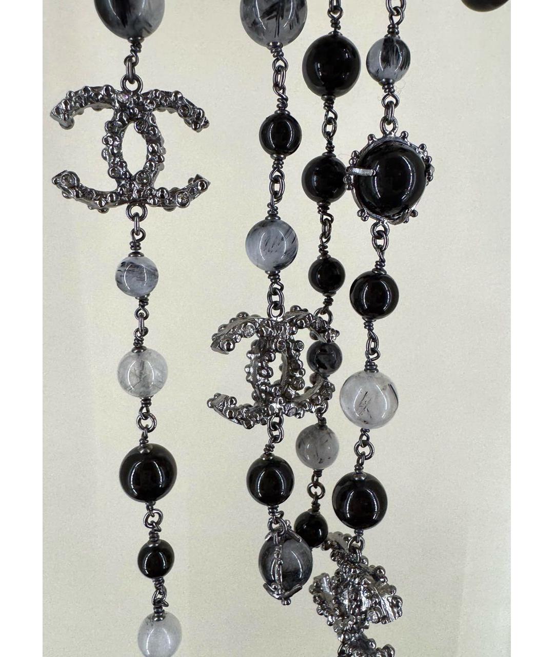 CHANEL Черное колье, фото 2