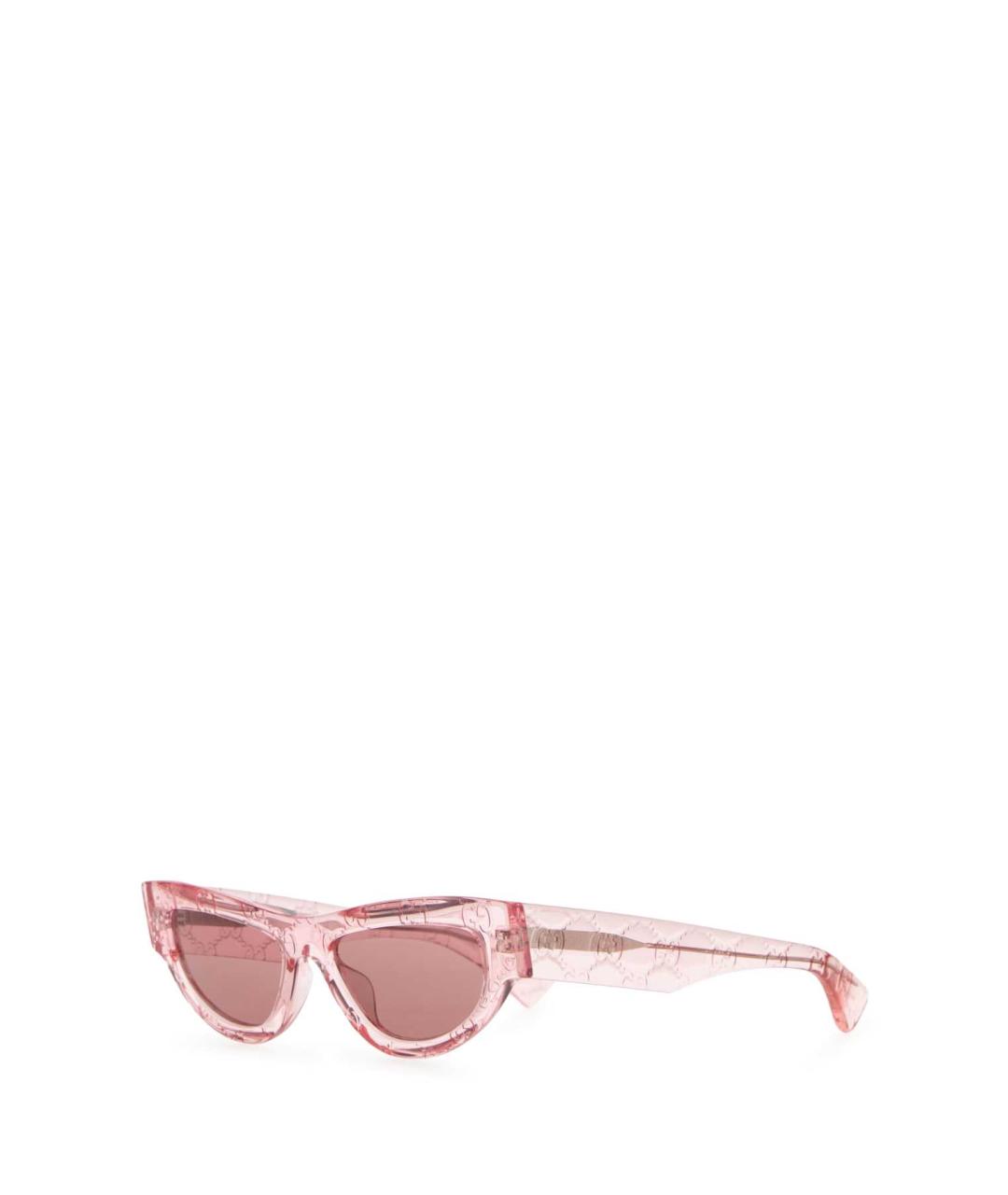 GUCCI Розовые пластиковые солнцезащитные очки, фото 2