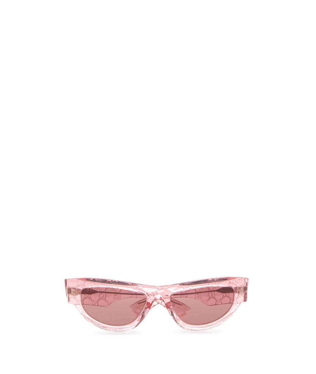 GUCCI Розовые пластиковые солнцезащитные очки, фото 1