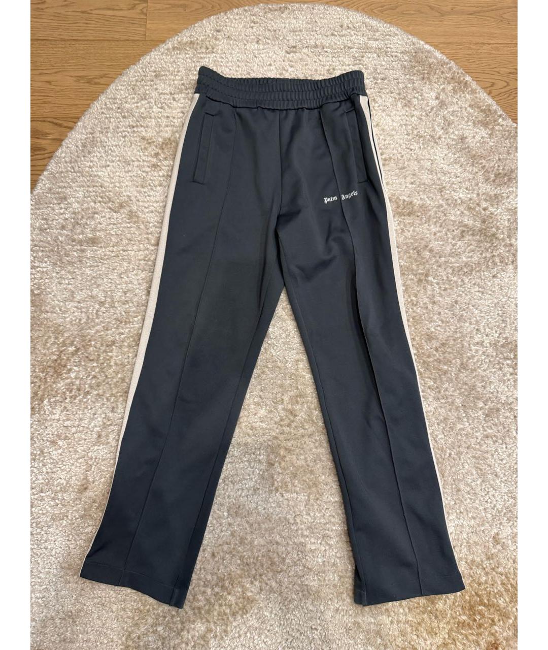 PALM ANGELS Серые полиэстеровые повседневные брюки, фото 8