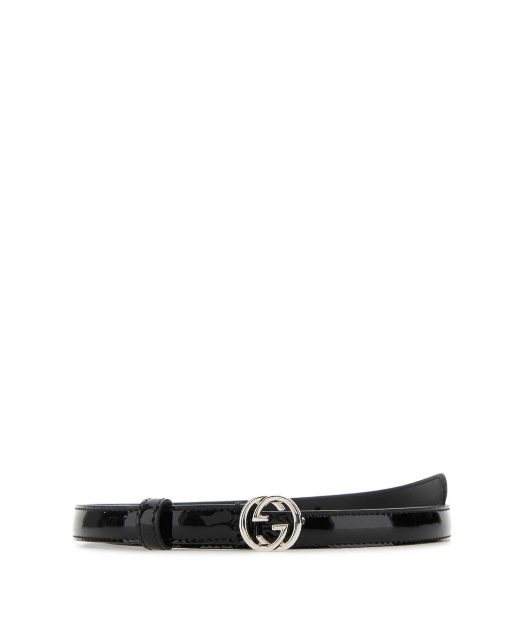 GUCCI Черный кожаный ремень, фото 1