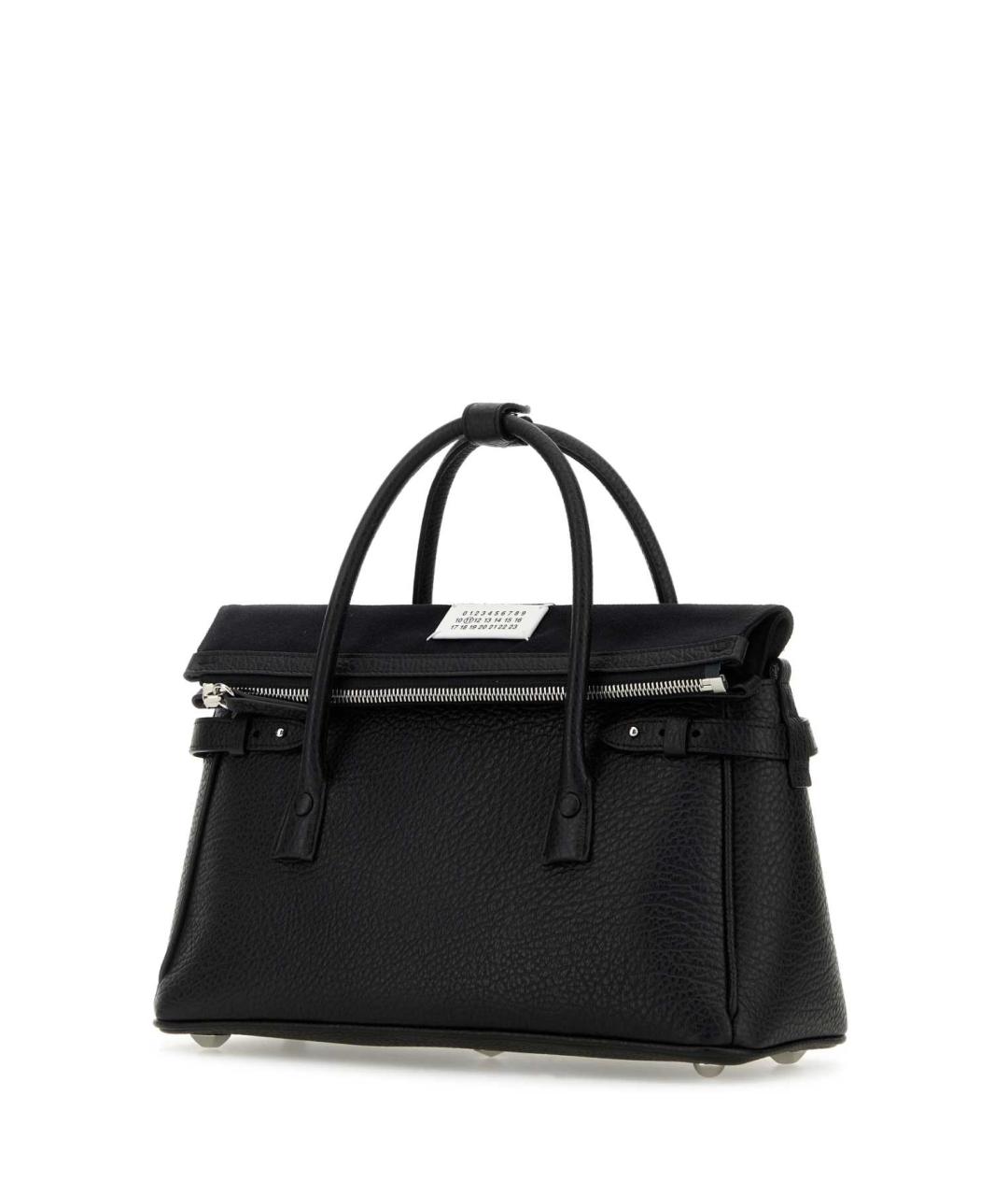 MAISON MARGIELA Черная синтетическая сумка с короткими ручками, фото 2