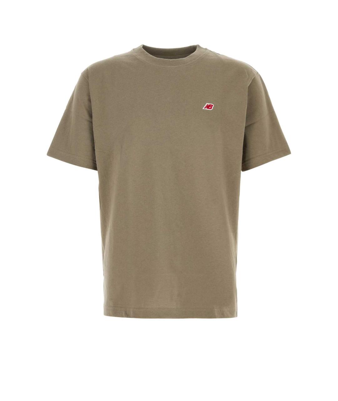 NEW BALANCE Зеленая хлопковая футболка, фото 1