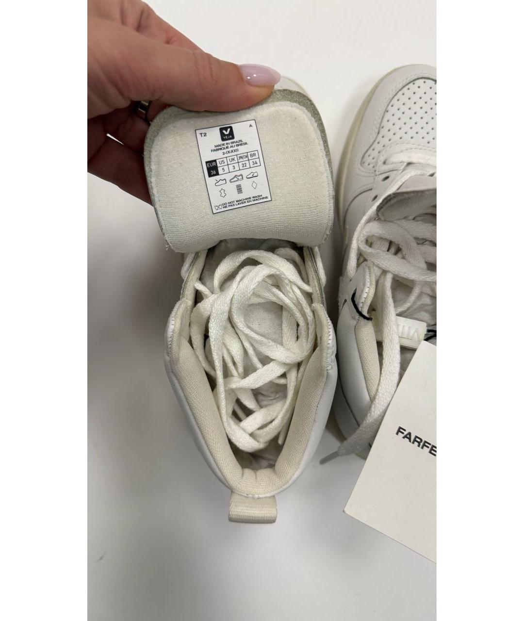 VEJA Белые кожаные кроссовки, фото 5