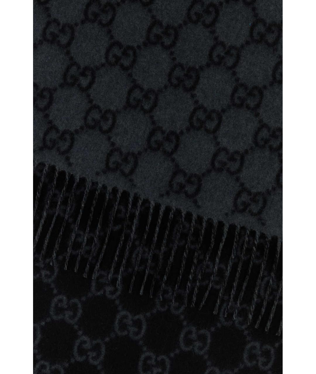 GUCCI Серый кашемировый шарф, фото 2