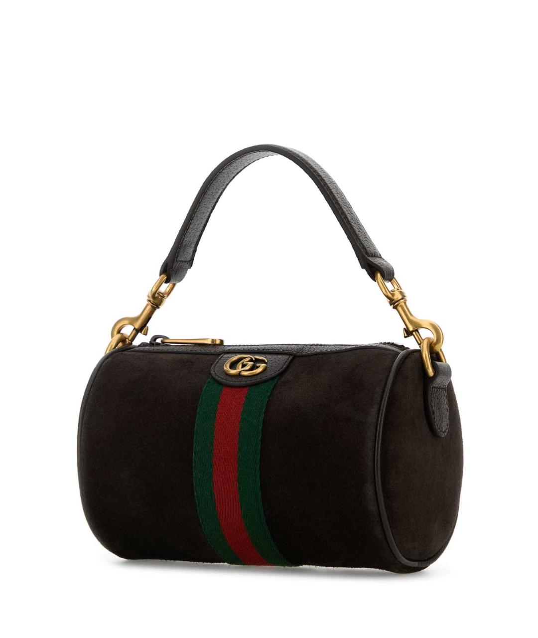 GUCCI Коричневая замшевая барсетка, фото 2