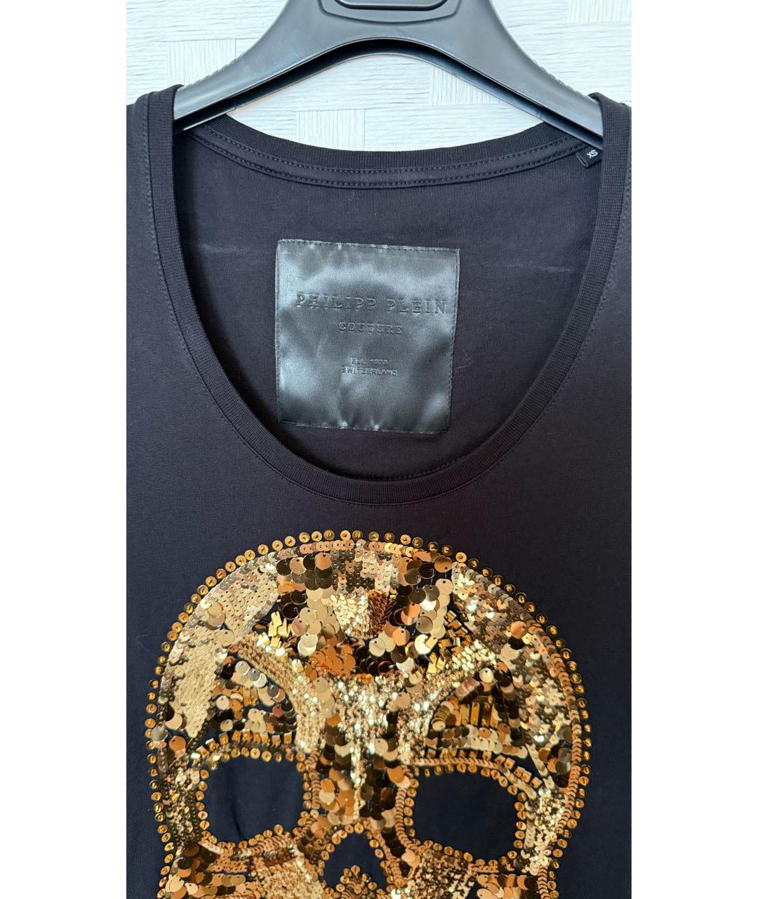 PHILIPP PLEIN Черная футболка, фото 4