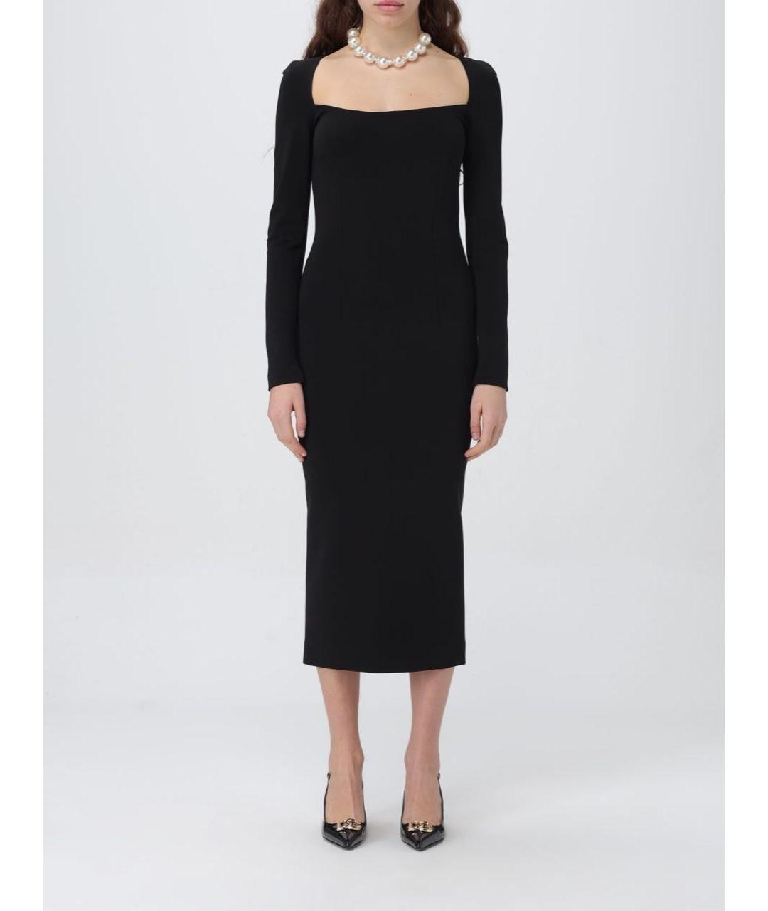 DOLCE&GABBANA Черное вечернее платье, фото 2