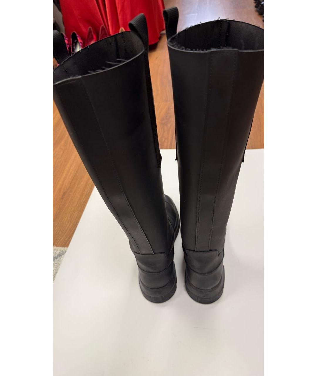 GANNI Черные резиновые сапоги, фото 3