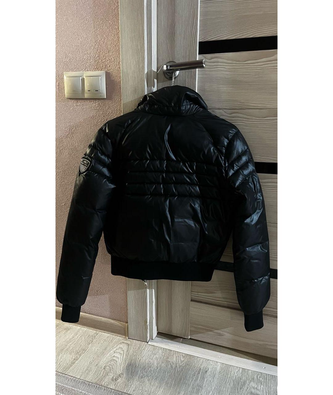 EMPORIO ARMANI Черный пуховик, фото 2