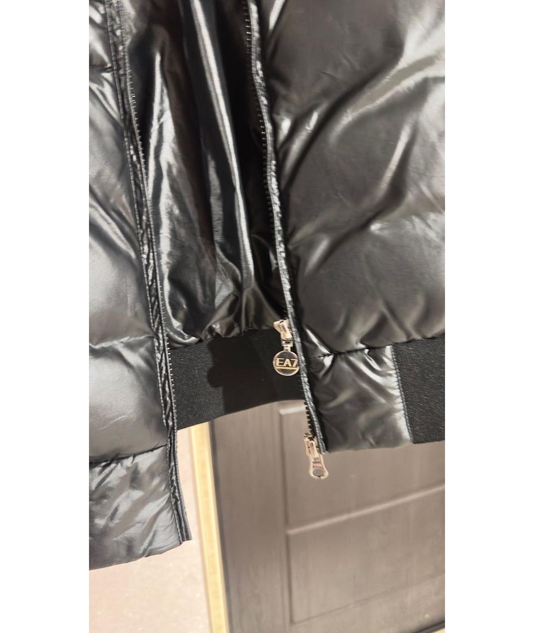 EMPORIO ARMANI Черный пуховик, фото 4